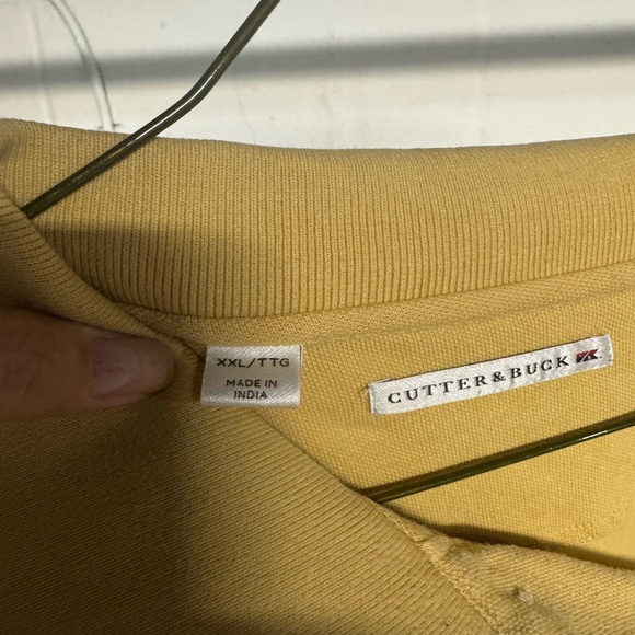 Gutter & Buck polo short sleeve shirt light yellow GW University size XXL - Picture 3 of 3